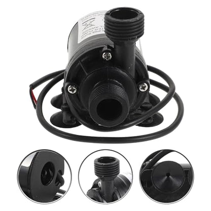 Kisangel Electric Submersible Water Booster Pump 24v Dc with Stainless Steel Shaft and Suction Cup for Aquarium, Fountain, and Irrigation Applications