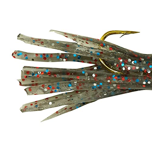 Berkley PowerBait Pre-Rigged Atomic Tubes Fishing Soft Bait - color: Smoke Rainbow Sparkle, size: 1/64 oz