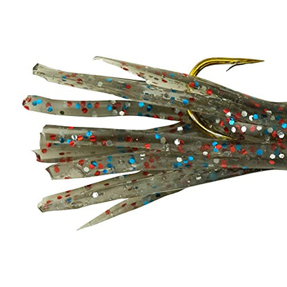 Berkley PowerBait Pre-Rigged Atomic Tubes Fishing Soft Bait - color: Smoke Rainbow Sparkle, size: 1/32 oz