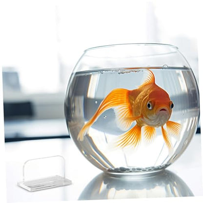 Happyyami 4pcs Acrylic Fish Tank Lid Handles Aquarium Cover Parts Double-Sided Adhesive Easy to Install for Aquariums and Fish Tanks
