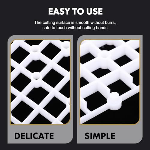 ibasenice 2pcs Aquarium Filter Plates Plastic Tank Dividers Wear-Resistant Gravel Boards for Undergravel Filters Fish Tank Bottom Separation White