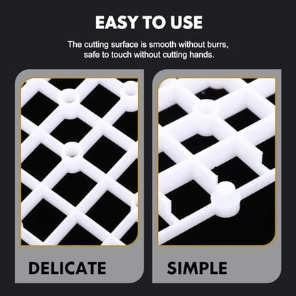 ibasenice 2pcs Aquarium Filter Plates Plastic Tank Dividers Wear-Resistant Gravel Boards for Undergravel Filters Fish Tank Bottom Separation White