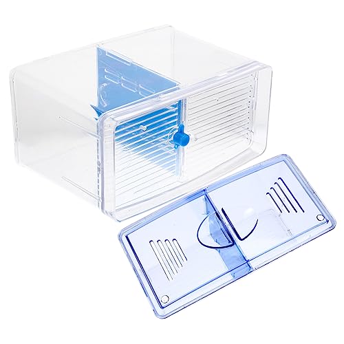Fish Breeding Box Acrylic Isolation Container Fish Tank for Household Aquarium with Transparent Design Easy Installation for Betta Guppy Shrimp Hatchery