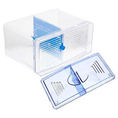 Fish Breeding Box Acrylic Isolation Container Fish Tank for Household Aquarium with Transparent Design Easy Installation for Betta Guppy Shrimp Hatchery