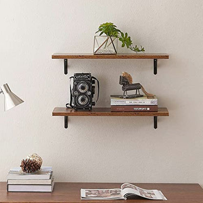 HOME MASTER HARDWARE Decorative Shelf Brackets 5x3-1/2 in Wall Mounted Floating Shelf Bracket L Heavy Duty Support Corner Brace Joint Right Angle Bracket for DIY Open Shelving with Screws Black 2 Pcs