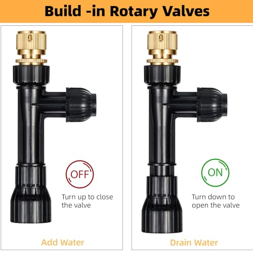 Gravel Vacuum for Aquarium Fish Tank Siphon Aquarium Water Changer with Three Metal Faucet Adapter and Long Hose 30 Feet - size: 30FT