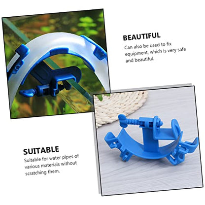 4pcs Fish Tank Water Pipe Fixing Clips Multifunctional Holders for Aquarium Inlet Outlet Easy Installation Strong Compatibility Space-saving Design