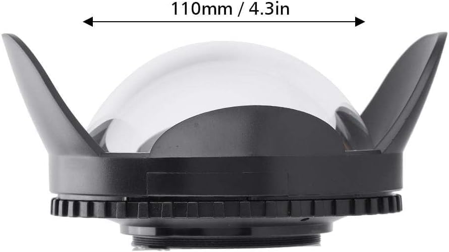 Seafrogs Dome Port Lens, 67mm Fisheye Wide Angle Lens Shade for Underwater Camera Housing Case, 60m Waterproof Dome Port for Diving and Snorkeling Photography