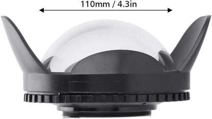 Seafrogs Dome Port Lens, 67mm Fisheye Wide Angle Lens Shade for Underwater Camera Housing Case, 60m Waterproof Dome Port for Diving and Snorkeling Photography