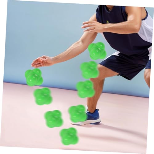 KICHOUSE Silicone Hexagonal Reaction Ball Portable Agility Training Tool for Speed Reflexes Coordination Sturdy Lightweight Design for Versatile Sports Exercises for Adults