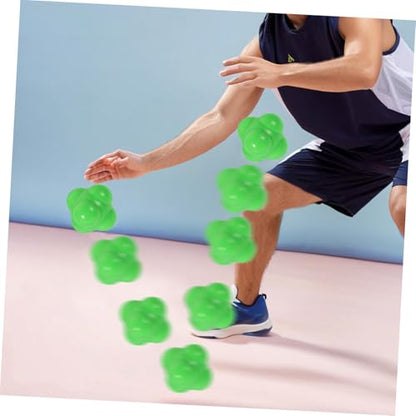 KICHOUSE Silicone Hexagonal Reaction Ball Portable Agility Training Tool for Speed Reflexes Coordination Sturdy Lightweight Design for Versatile Sports Exercises for Adults