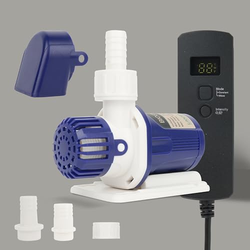BIOSMO 1000 DC Sine Wave Water Pump Return Pump 1000L/H(264GPH) High Performance Aquarium Cleaning Ultra Quiet Operation 3-9W 3 Modes Control Ideal for 25-53 Gallon Fish Tanks, Ponds, Fountains