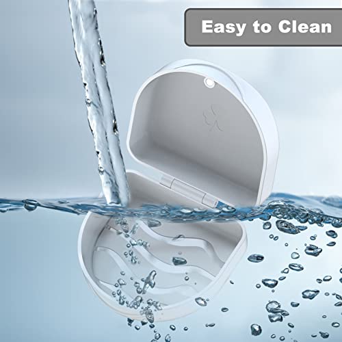 BVN Retainer Case, Magnetic Aligner Case for Braces and Mouth Guards - color: White