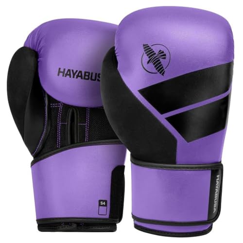 Hayabusa S4 Boxing Gloves - Sparring & Muay Thai - color: Purple, size: 12 oz, Small