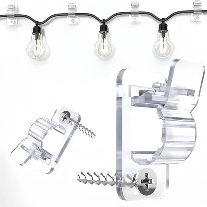 of 12 Common Cable Clip Holders Including Screws for Versatile Application on Different Materials Cable Management Clips with Screws for Secure Wire Organization
