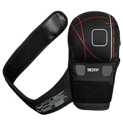 YWChenzy Fighting MMA Sparring Gloves Open Palm Martial Arts Boxing Punching Bag Training Gloves - color: sst11a