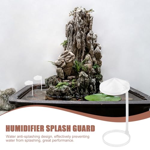 5pcs Humidifier Splash Guards Water-Splashing Design for Rockery Fish Tank Use Plastic Splash Guard Cover for
