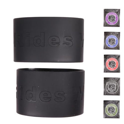 MMA Glove Wrist Strap Covers, Wristbands, Reusable Scratch Protection, Glove Life Extender - color: Black