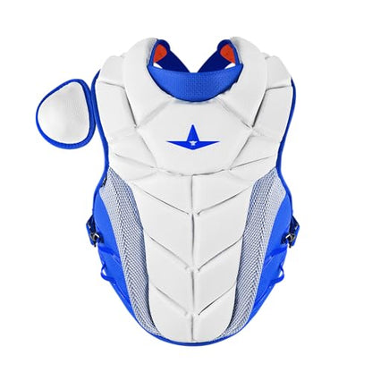 All-Star Adult PHX Paige Halstead Fastpitch Softball Chest Protector - color: White/Royal, size: Medium