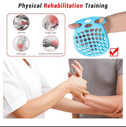 Finger Stretcher Hand Therapy Equipment (2-Pack) Finger Extension Exerciser for Grip Strength and Physical Therapy | Hand Exercise Web with Various Resistance Levels