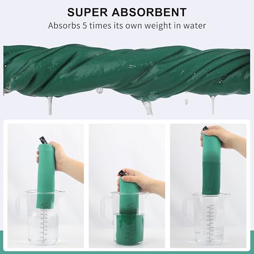 Rainleaf Microfiber Towel Quick Dry Camping & Travel & Gym Towel. Compact - color: Apple Green, size: 40.00" x 20.00"