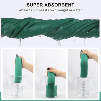 Rainleaf Microfiber Towel Quick Dry Camping & Travel & Gym Towel. Compact - color: Apple Green, size: 32.00" x 16.00"