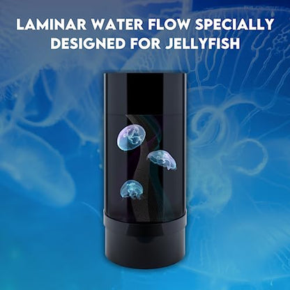 Jelly Cylinder 5 (Aquarium only kit) - Beginner Aquarium for Live Jellyfish (Black)