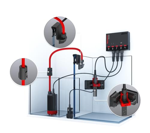 Red Sea 3-in-1 ReefATO + ATO Auto Top Off System for Aquarium | Water On Floor Alarm | App Controled with Fish Tank Temperature Probe