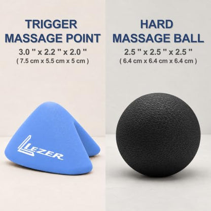 Trigger Massage Point, 3-Angle Deep Tissue Massager, Blue & Firm Ball set - style: 08 - Trigger Blue + Hard Ball