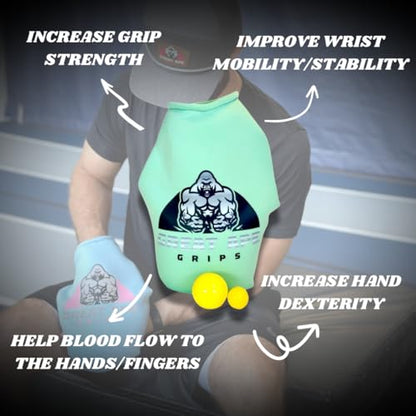 Great Ape Grips Hand Grip Strengthener, Mint Green