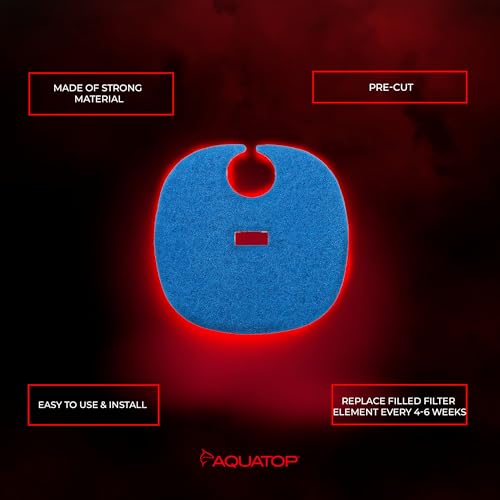 AquaTop Coarse Blue Filter Sponge with Bag & Header - Fits FZ9 Canister Filter - Traps Large Waste for Cleaner Water - Ideal for Fresh & Saltwater