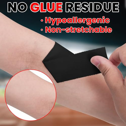 NUITPY 6 Pack Athletic Tape, Black Sports Tape, Easy Tear Wrist Tape, Strong Adhesion Tapes for Boxing, Gymnastics, Hockey, Soccer, Lacrosse and First Aid - color: Black-6 Rolls