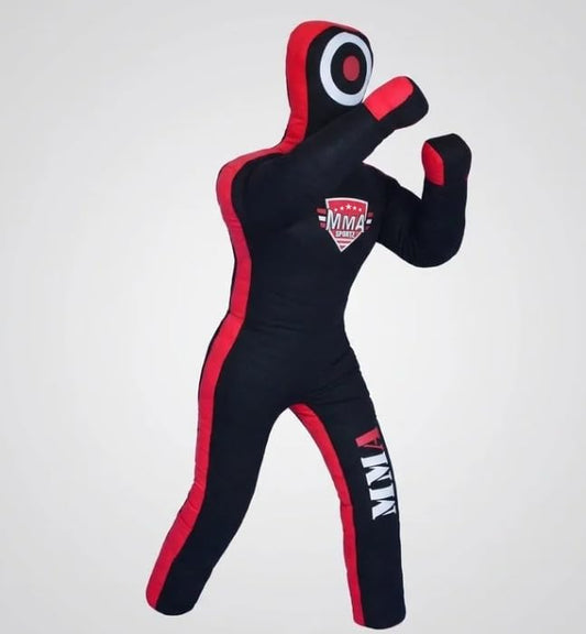 MMA Sports Brazilian JIU Jitsu Grappling Submission Throwing Dummy Punching Heavy Bag Kick Boxing Dummies UNFILLED - color: Black-3, size: 6ft, style: Standing