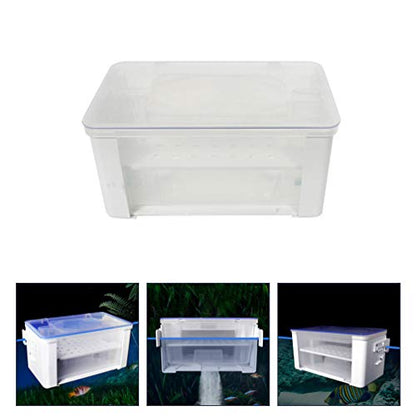 balacoo Fish Tank Waterfall Box Compact Filtration System for Clean Turtle Habitat Easy to Install Aquarium Accessory