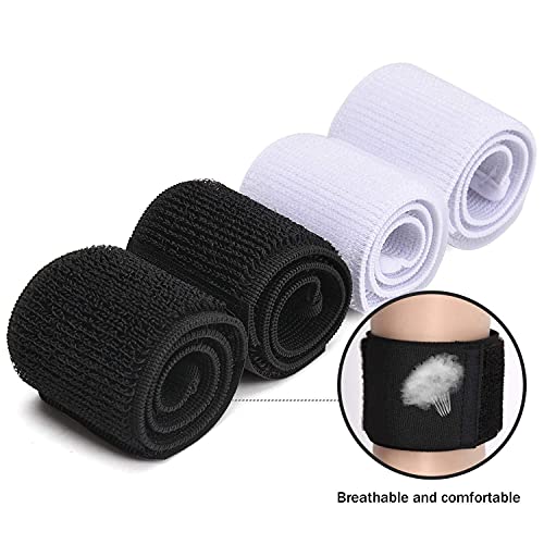 4PCS Soccer Shin Guard Strap, Anti Slip Sports Football Shin Straps | Fixed Legging Bands for Shin Guards, Ankle Guards Support Straps for Soccer, Kicking Ball, Running & Cycling
