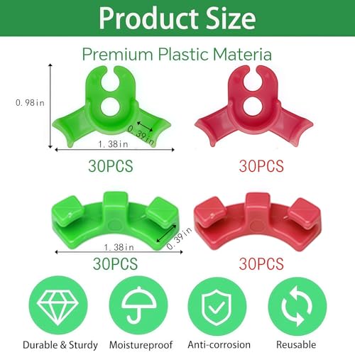 120Pcs Plant Training Clips, Lst Clips for Low Stress Training Plant Stem Support, 90 Degree Angle Plant Clips， Plant Climbing Wall Clips for Plant Gardening Trellis Growth