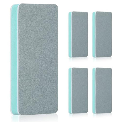 5Pcs Double Sided Aquarium Sponge Brush, Dual-Action Fish Tank Glass Scraper and Sponge for Aquarium Glass, Home Kitchen(Green)