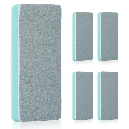 5Pcs Double Sided Aquarium Sponge Brush, Dual-Action Fish Tank Glass Scraper and Sponge for Aquarium Glass, Home Kitchen(Green)