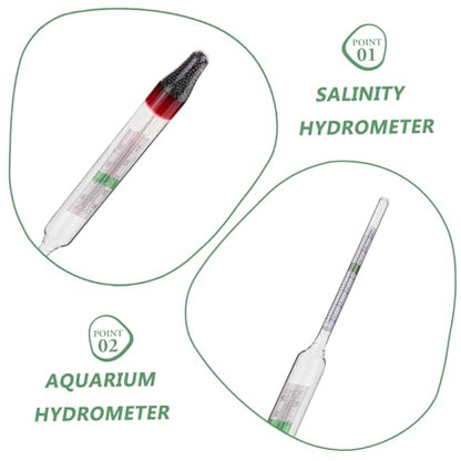 1set Hydrometer Tester for Aquaculture Fish Tank Includes Measuring Cylinder Accurate Sea Water Density Measurement Tool
