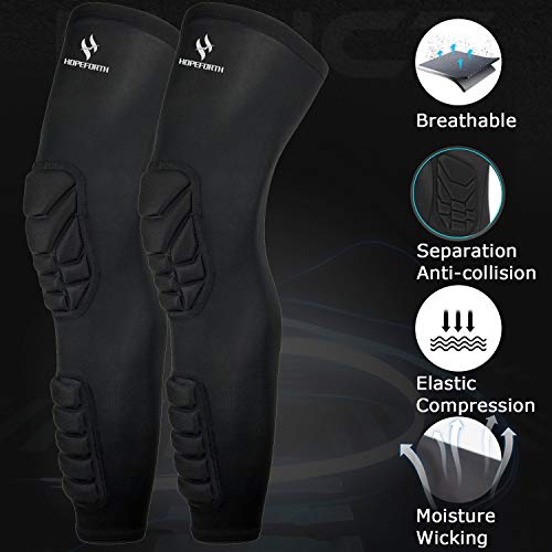 Knee Calf Padded 2 Pack Compression Leg Sleeve Shin Protective Support - size: X-Large