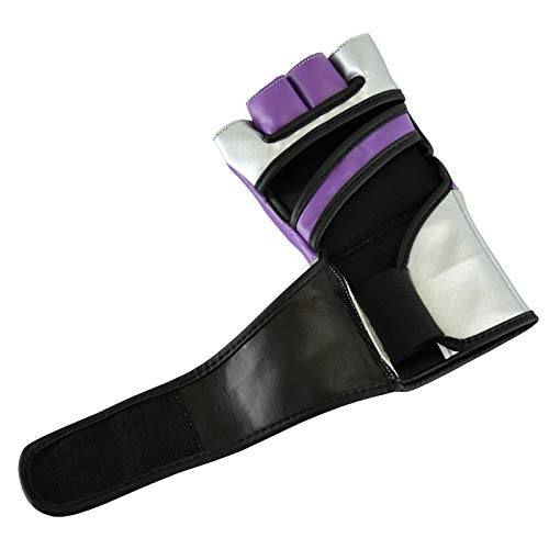MMA Gloves, UFC Kickboxing Gloves, MMA Sparring Gloves, MMA Training Equipment, Fighting Gloves for Mixed Martial-Arts, MMA Training Gloves Adults Men & Women by BeSmart - color: Purple, size: Large