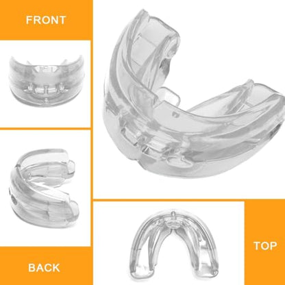 Coolrunner Double Braces Mouth Guard, Youth Sports Athletic Mouth Guards - color: Blue