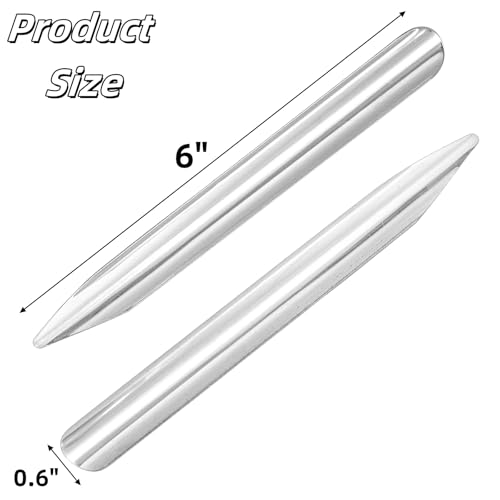 20 Pieces 6 Inch Lab Spatula, Stainless Steel Micro Lab Scoop Spatula with Rounded Pointed Ends, Bead Scoop for Jewelry Making DIY, Laboratory Sampling Mixing Spatula for Powders