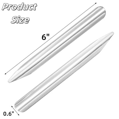 20 Pieces 6 Inch Lab Spatula, Stainless Steel Micro Lab Scoop Spatula with Rounded Pointed Ends, Bead Scoop for Jewelry Making DIY, Laboratory Sampling Mixing Spatula for Powders