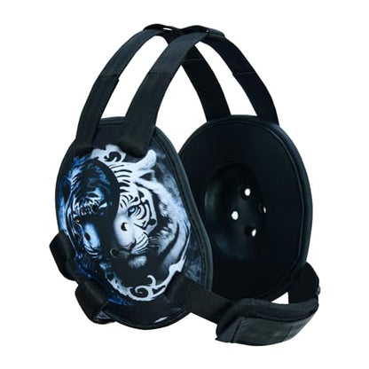 ROAR-INT BJJ Ear Guard New Easy to Adjust Design Wrestling Protective Headgear Wrestling Ear Guard MMA Jiu Jitsu - color: Tiger-Wolf