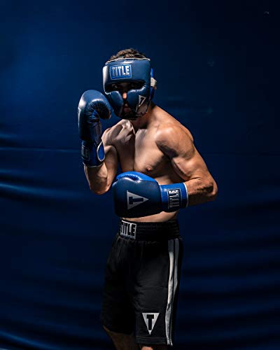 TITLE Royalty Leather Training - Boxing MMA Headgear, Muay Thai - size: Standard