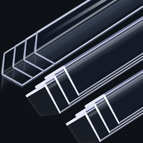10 Pcs Wall Corner Protector Guards, 3/4 x 36 Inches, Avoid Scratching Scuffs, Vinyl Corner Trim Molding, Ease Install and Cleaning for Door Countertop Furniture Cabinet Protection(Clear) - color: Clear, size: 3/4 x 3/4 x 36 Inches