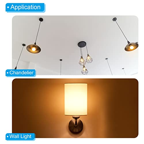 PATIKIL 4" Light Fixture Mounting Bracket, 2 Pack Light Crossbar Circle Mounting Bracket Universal Hook Lamp Fixture Ground Screw for Chandelier Lamp Light