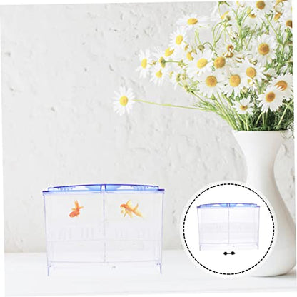 BESPORTBLE Transparent Fish Breeding Box Double-Layer Fry Hatching Container with Air for Efficient Fish Incubation and Space-Saving Design for Aquarium Use
