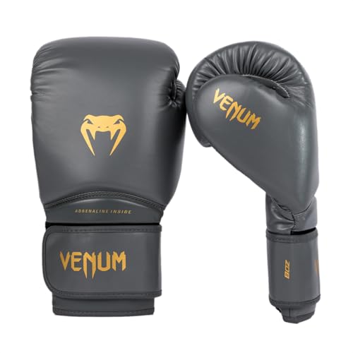 Venum Contender 1.5 Kids Boxing Gloves - color: Graphite/Gold, size: 8-Ounce
